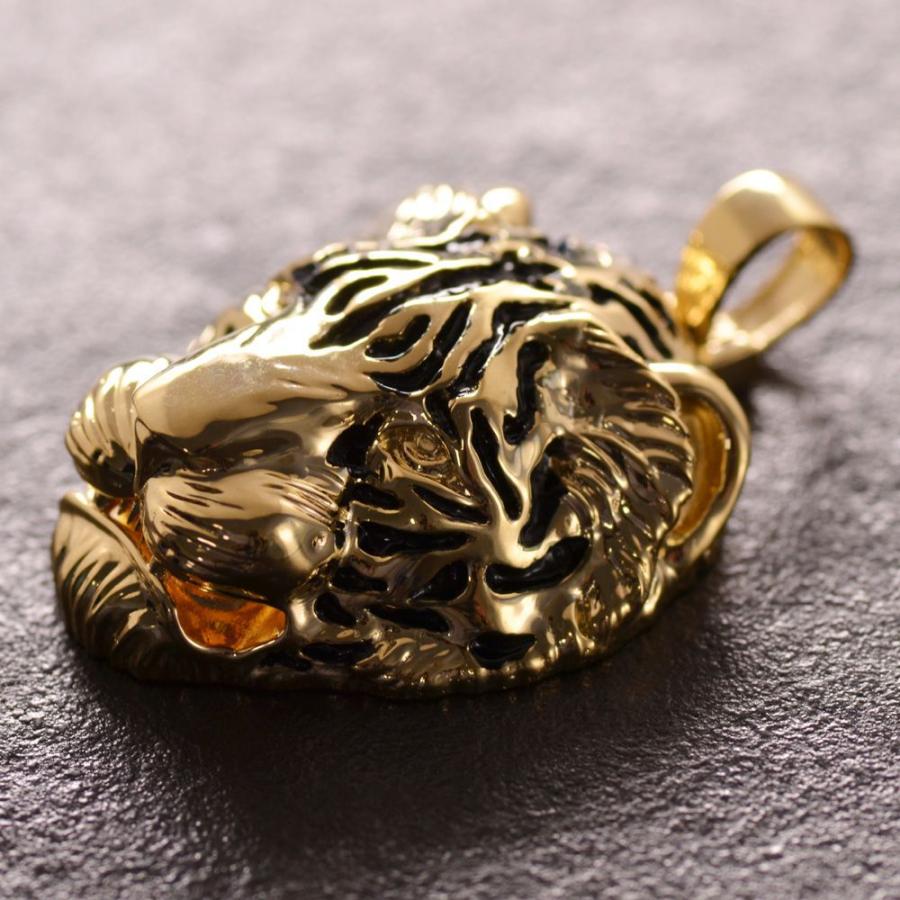 18金 ペンダントトップ メンズ K18 タイガー 虎 喜平用 ゴールド