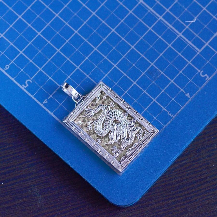 プラチナ pt 龍 ドラゴン ペンダント トップ 18金 ペンダントトップ メンズ K18PG プラチナ ドラゴン 龍