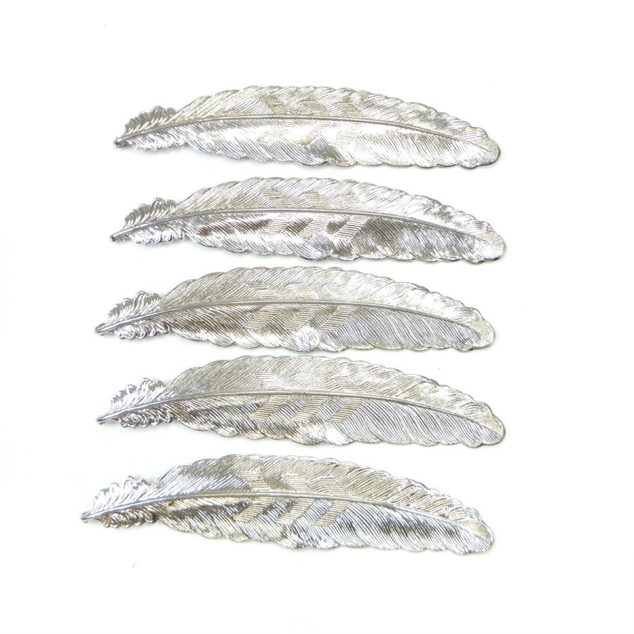 アクセサリーパーツ 材料 ハンドメイド 5枚セット 特大フェザー 羽根