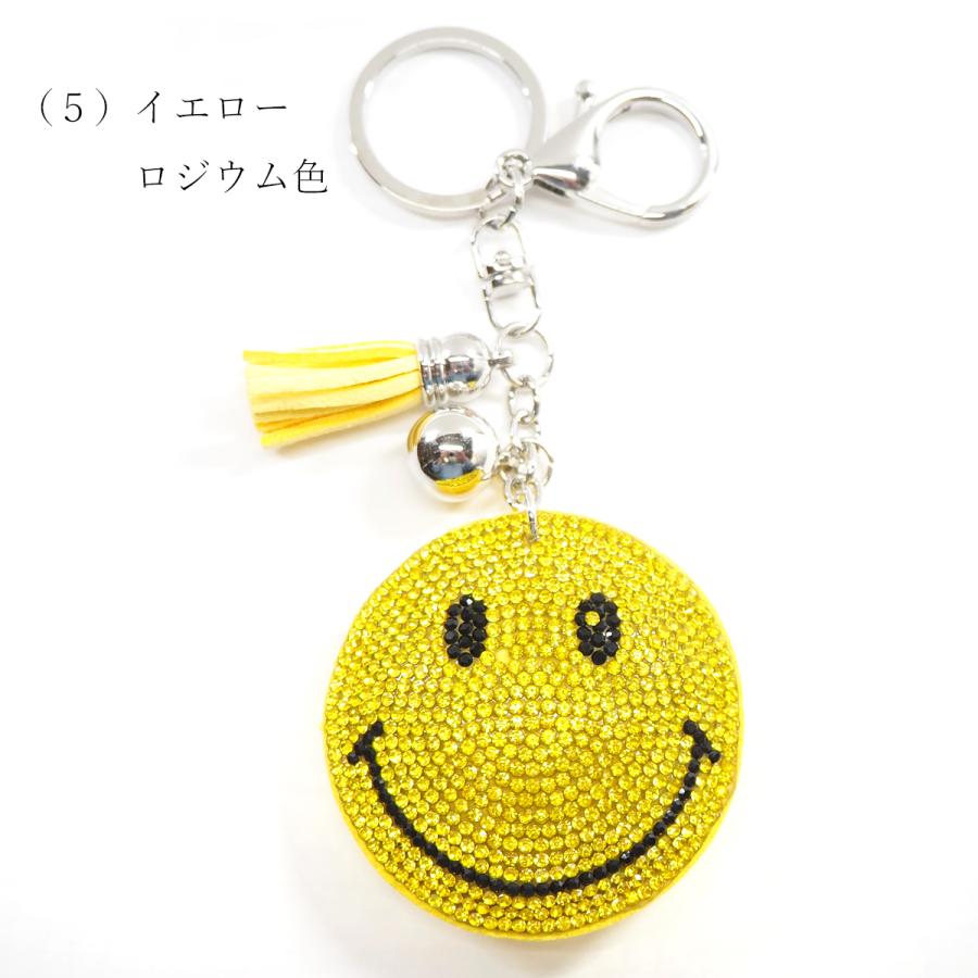 スマイル バックチャーム ストラップ キーホルダー ビジュー調 スエードクッション Srk0010 アクセサリーのお店ナナ2 通販 Yahoo ショッピング