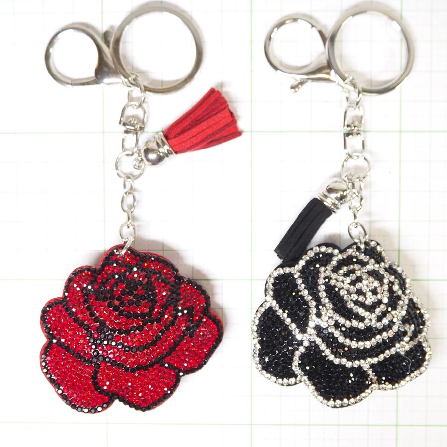 バックチャーム キーホルダー ストラップ 薔薇 バラ ローズ 丸み バックチャーム キーホルダー ストラップ 薔薇 バラ ローズ 丸み