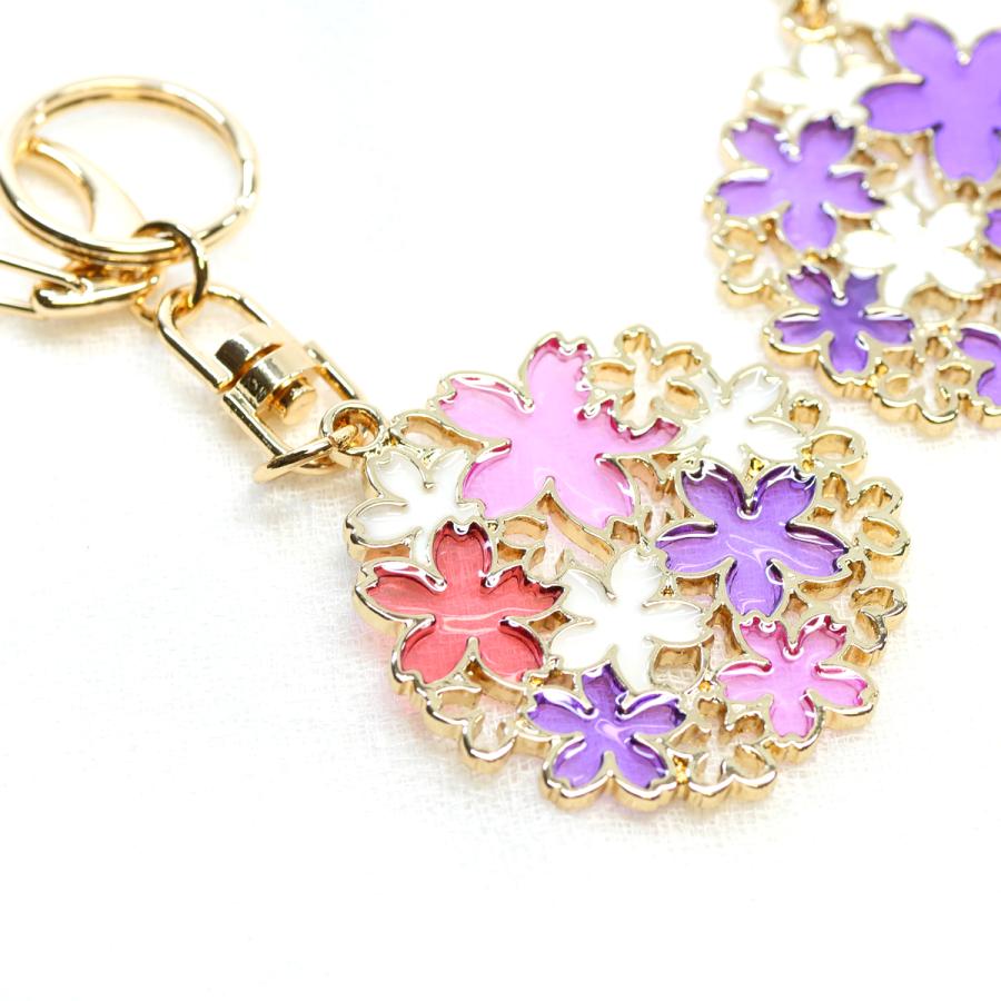 バックチャーム ストラップ キーホルダー フラワー 花 ステンドガラス