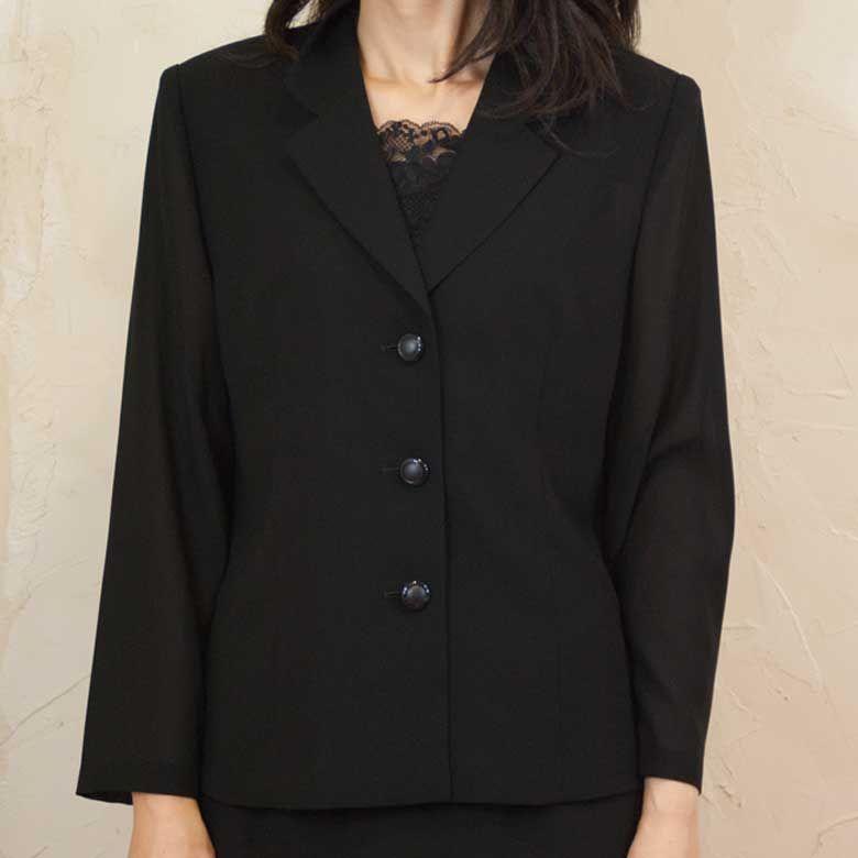 ❴レア❵YELLOWCORN サマージャケット 春夏用ブラック美品 サマーブラックフォーマル夏用テーラー3つボタンジャケット 単品