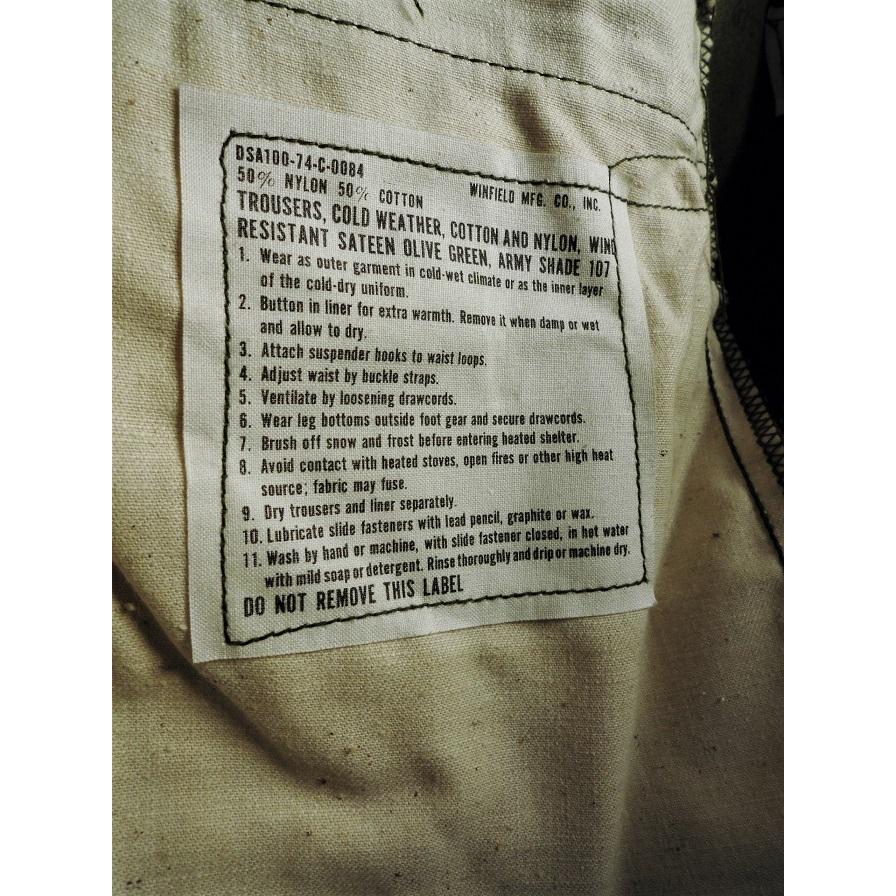US.ARMY M-65フィールドパンツ 【1970's N.O.S. M-Regular】 : ACE IN