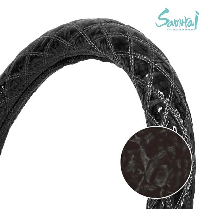 金華山 極太 ハンドルカバー チンチラ ゴールド ブラック ステッチなし