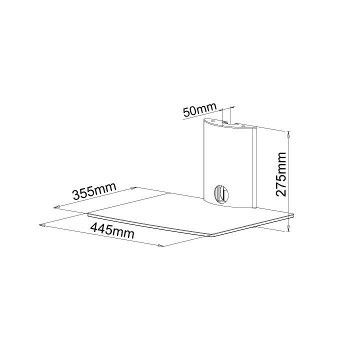 壁掛けテレビ 金具 AVラック シェルフ DRS-101