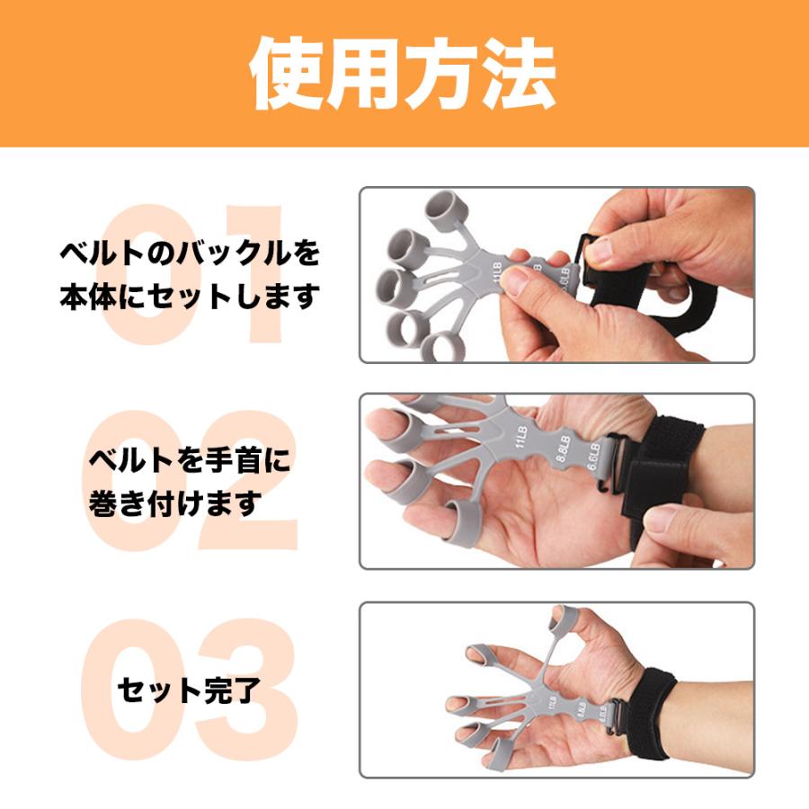 フィンガーパワー ハンドグリップ 2個セット ブラック 指 強化