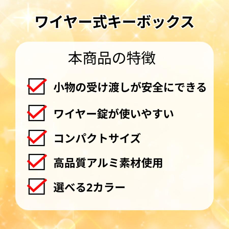 キーボックス ダイヤル式 屋外 壁掛け 玄関 鍵収納 大容量 ホームセンター ワイヤー 南京錠 防水 セキュリティボックス ブラック グレー | ブランド登録なし | 10