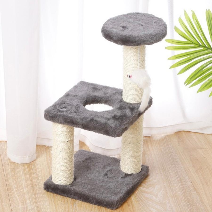 ネコタワー ミニ 猫タワー キャット タワー 小型 爪とぎ 運動不足 