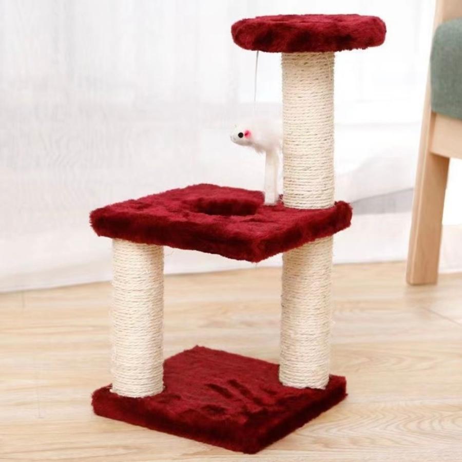 ネコタワー ミニ 猫タワー キャット タワー 小型 爪とぎ 運動不足 