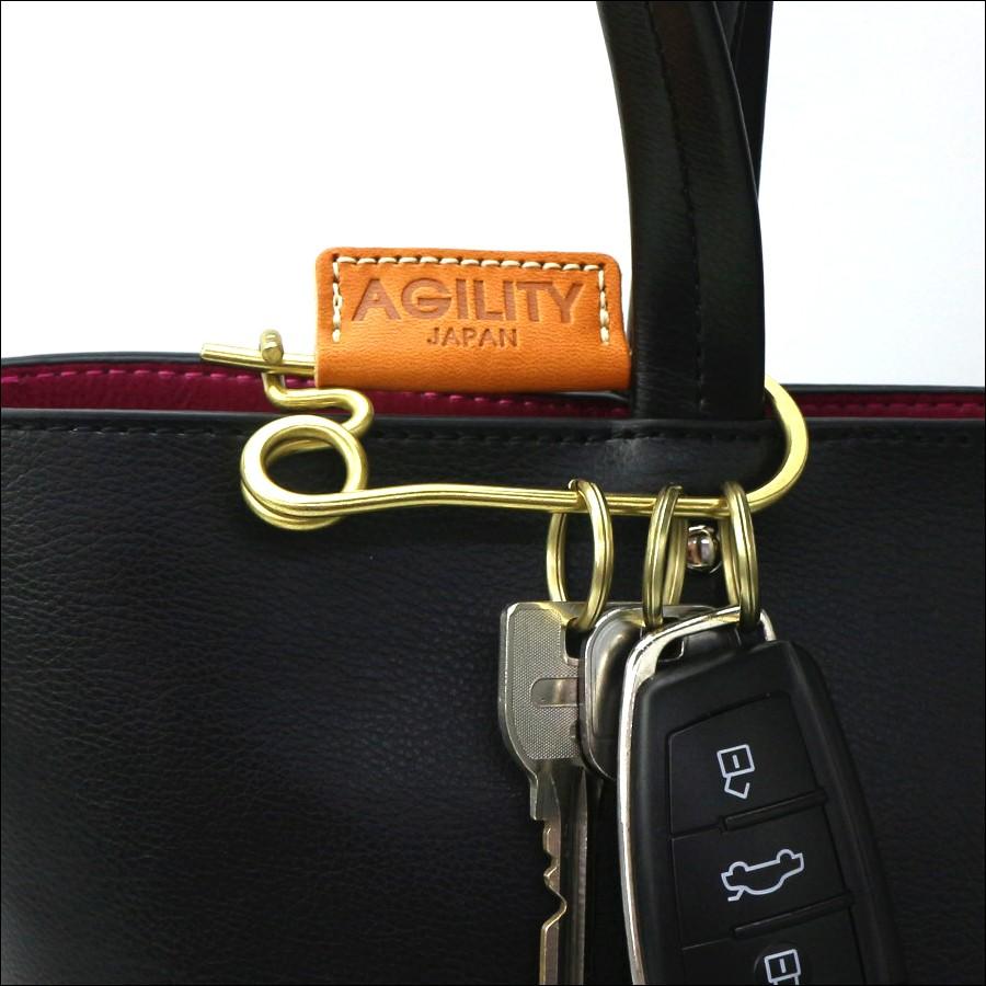 アジリティ アッファ 小物 メンズ レディース キーホルダー エパングル 東京レザー キーループ 1214 AGILITY affa 贈り物 | AGILITY | 03