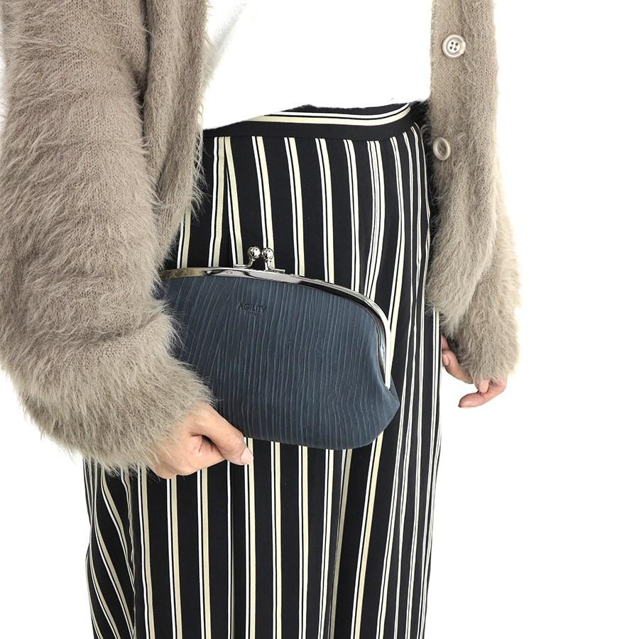 アジリティ 財布 レディース 長財布 ウッドレザー フロッグウォレット 2518 がま口長財布 AGILITY ladies 贈り物 | AGILITY | 11