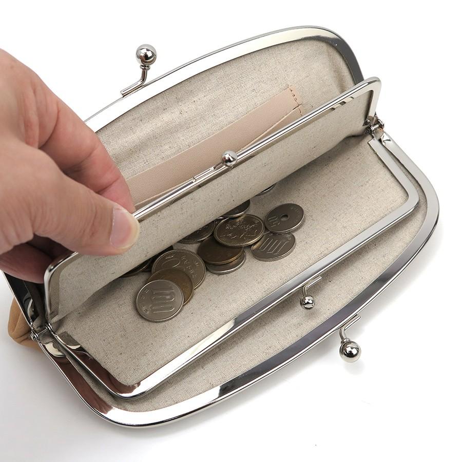 アジリティ 財布 レディース 長財布 ウッドレザー フロッグウォレット 2518 がま口長財布 AGILITY ladies 贈り物 | AGILITY | 07