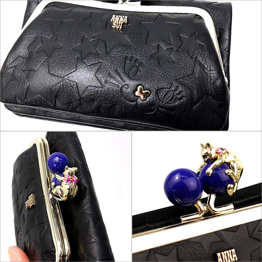ANNA SUI アナスイ 財布 レディース 折り財布 プレイングキャット 外 