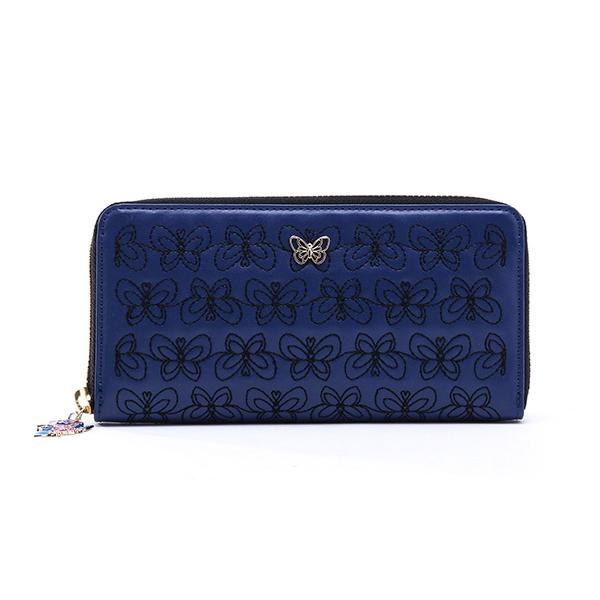 ANNA SUI エターナルバタフライ　黒　長財布 アナ スイ エターナルバタフライ 外口金長財布 ANNA SUI / アナ