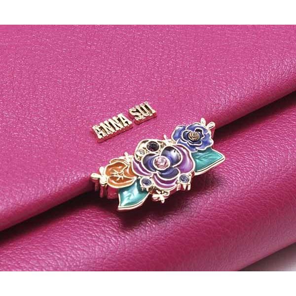 ANNA SUI アナスイ 財布[ANNA SUI] ジュエルフラワー フラップ