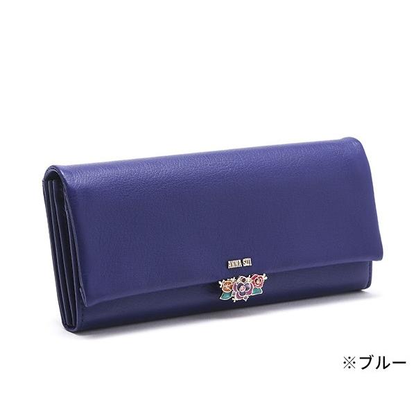 ANNA SUI アナスイ 財布[ANNA SUI] ジュエルフラワー フラップ 