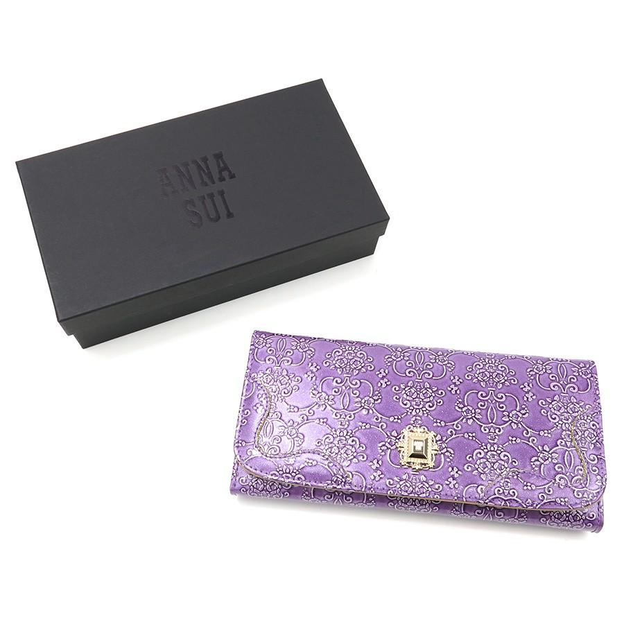 ANNA SUI アナスイ 財布 レディース 長財布 ルーミー がま口 ANNA SUI アナスイ 財布 レディース 長財布 ルーミー がま口