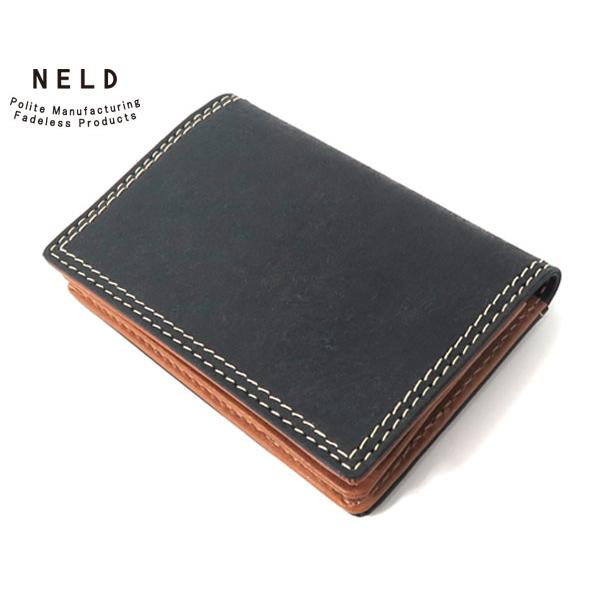 ネルド レザーカードケース/名刺入れ/ブラック メンズ プエブロ an140 NELD | NELD