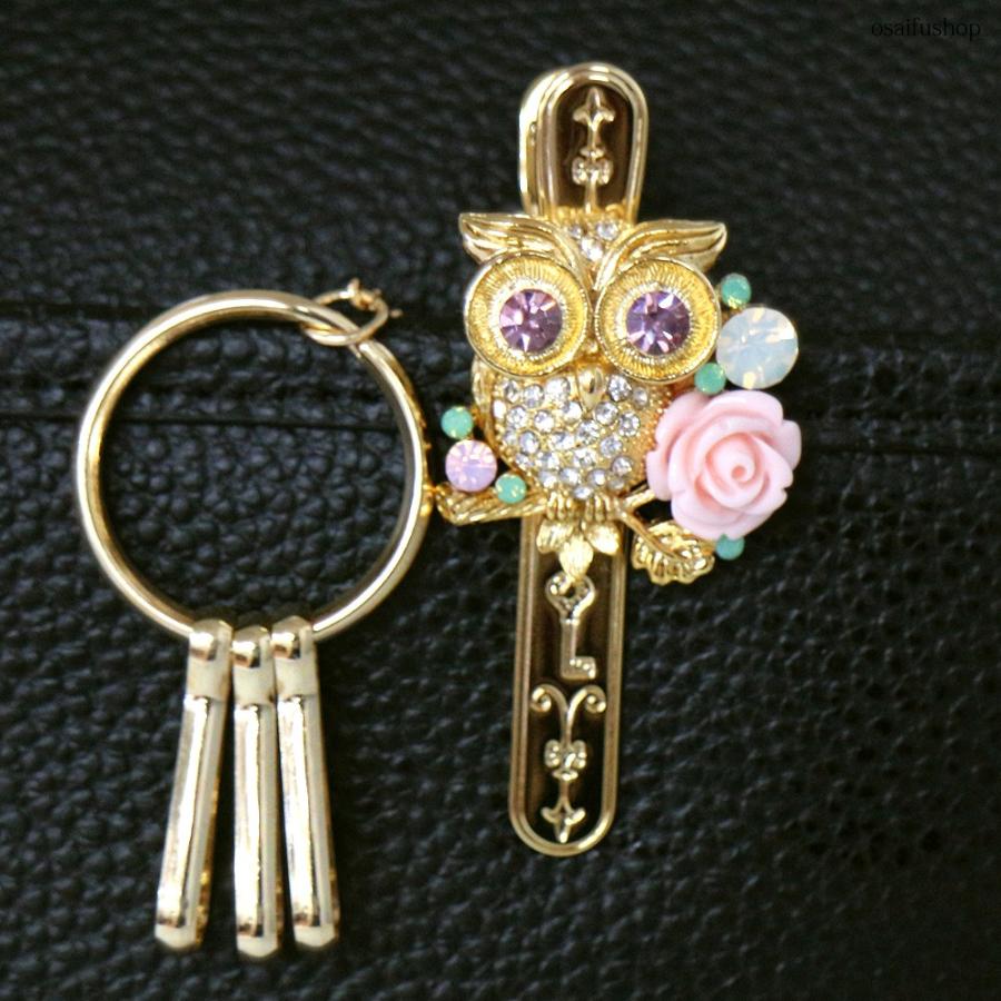3carat 小物 レディース チャーム ふくろう バッグキークリップ cl-52 ladies 贈り物 |  | 03