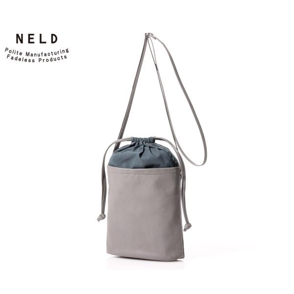 ネルド 2WAY巾着ショルダーバッグ/グレー メンズ ミント fw613 NELD | NELD