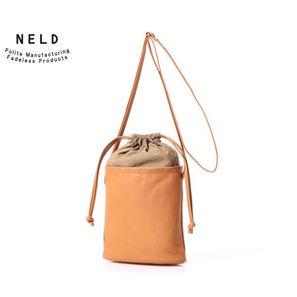 ネルド 2WAY巾着ショルダーバッグ/キャメル メンズ ミント fw613 NELD | NELD