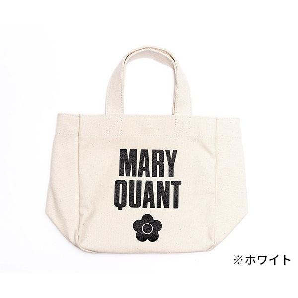MARY QUANT マリークワント スクエアキャンバスロゴトート(MARY