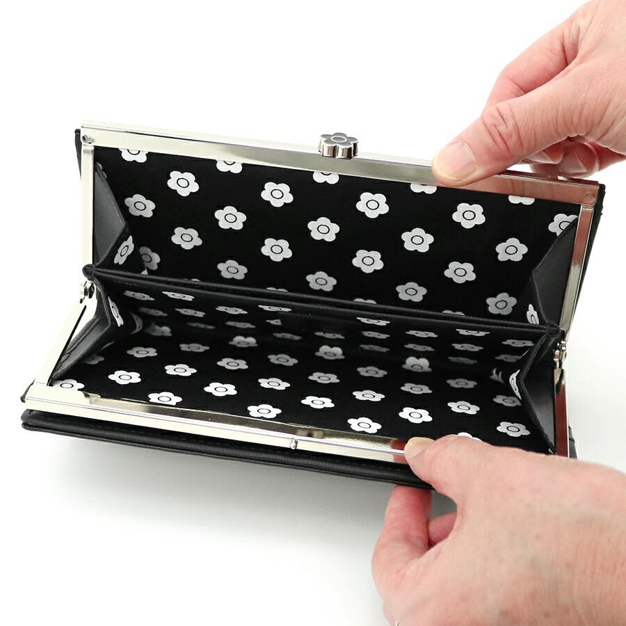 マリークワント　長財布　がま口付き マリークワント 長財布 財布 ウォレット がま口 ピンク エナメル