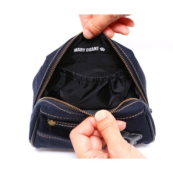 MARY QUANT マリークワント デニムポケットデイジー オーバル