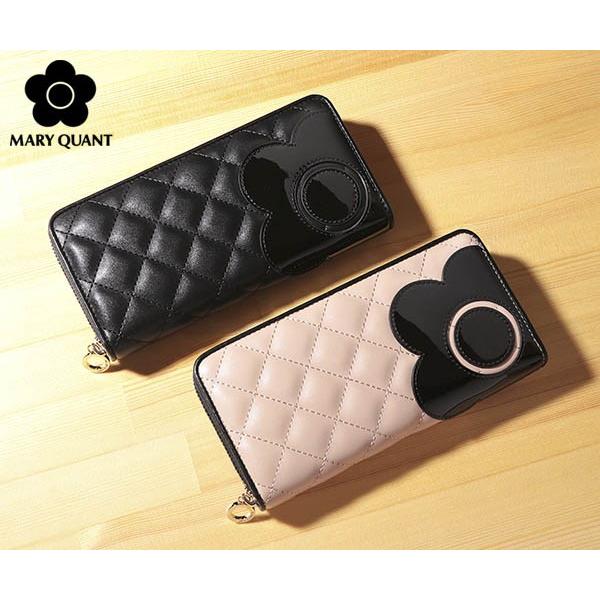 マリークワント エナメルデイジーキルト ラウンドファスナー長財布 Mary Quant ウオレット レディース マリクワ マリー クヮント Mq 財布 Readyfruit Es