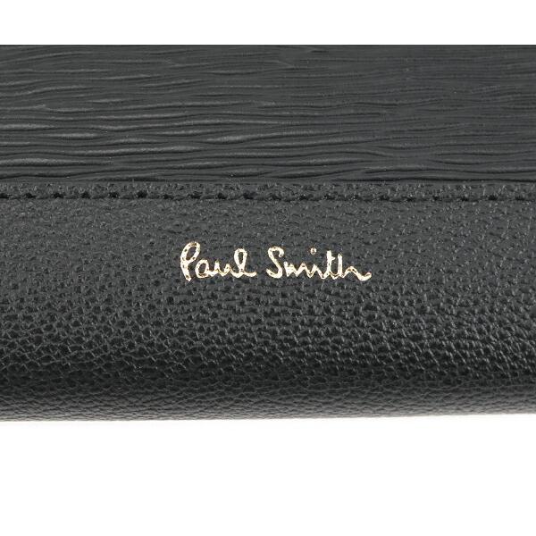 メンズファッション 財布、帽子、ファッション小物 ポールスミス 財布 パネルディテール ラウンドファスナー長財布[BPS406 