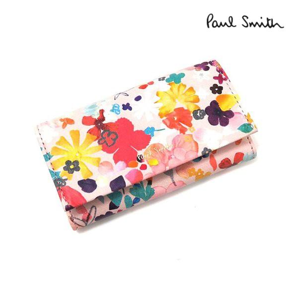 高い素材 ポールスミス 小物 レディース キーホルダー ペタルプリント アウトサイド キーケース Pwd761 Paul Smith Ladies 贈り物 海外正規品 Cataractresearch Org