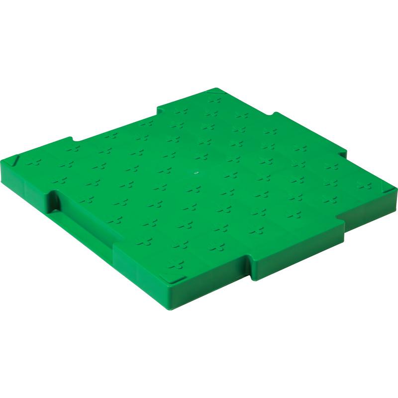 20枚セット　ロードマット　8Y3017  外寸500×500×45ｍｍ　グリーン　三甲　サンコー　※個人宅配送不可 | 