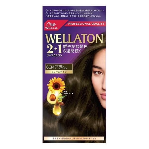 WELLATON 2+1 マットブラウン 6個セット ウエラトーン ウエラジャパン(合) ウエラトーン2+1 クリームタイプ 6GM