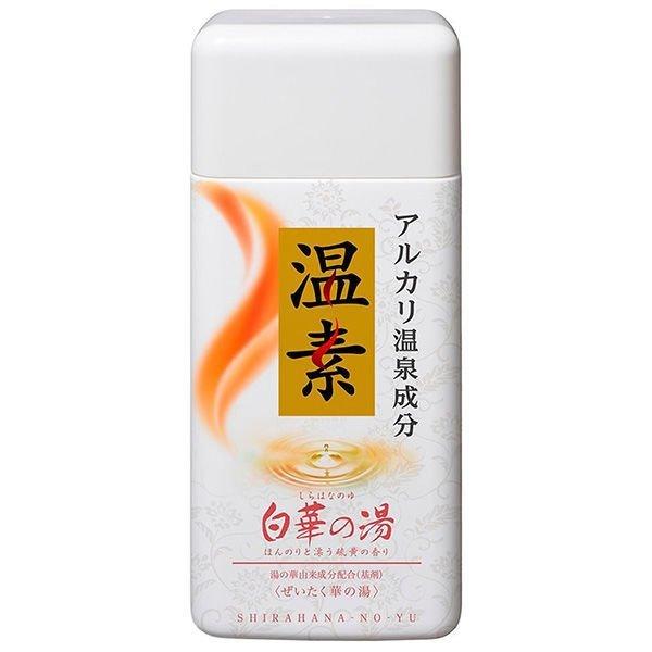 アース製薬(株) 温素 白華の湯 ぜいたく華の湯 600g ほんのり漂う硫黄