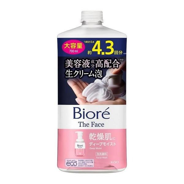 花王(株) ビオレ ザフェイス 泡洗顔料 ディープモイスト つめかえ用 大容量 700mL | Biore