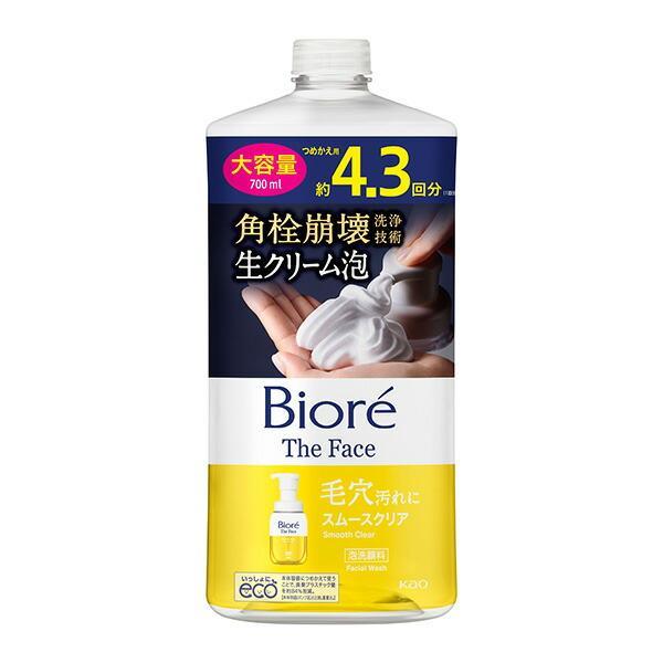 花王(株) ビオレ ザフェイス 泡洗顔料 スムースクリア つめかえ用 大容量 700mL | Biore