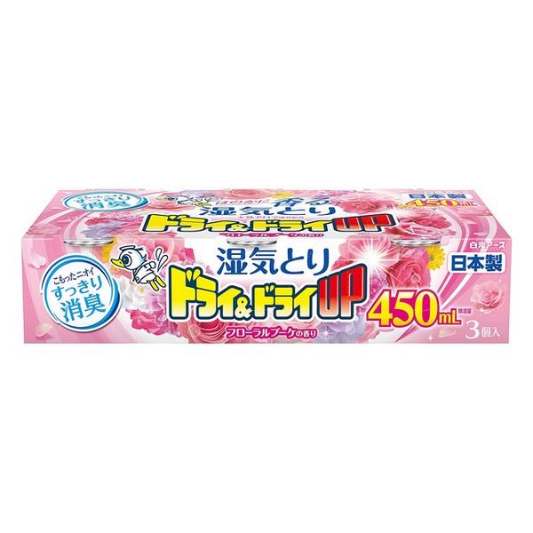 《白元アース》 ドライ＆ドライUP フローラルブーケの香り 450mL 3個入
