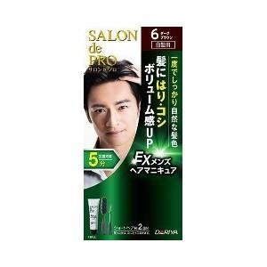 《ダリヤ》 サロンドプロ EXメンズヘアマニキュア（白髪用） 6 ダークブラウン  1セット｜ace