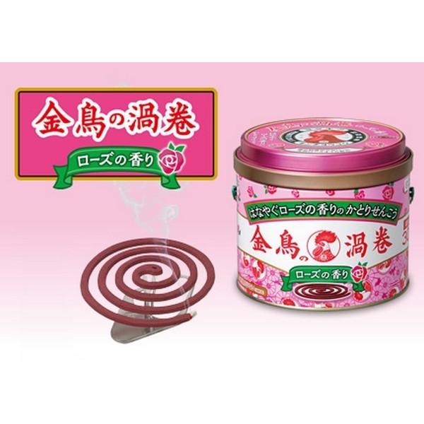 KINCHO》 金鳥の渦巻 ローズの香り 10巻 (蚊取り線香) 【防除用 KINCHO》 金鳥の渦巻 ローズの香り 10巻 (蚊取り線香) 【防除用