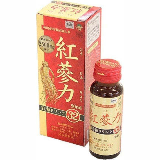 株)高麗貿易ジャパン【栄養機能食品】 紅参力 紅参ドリンク32 50mL