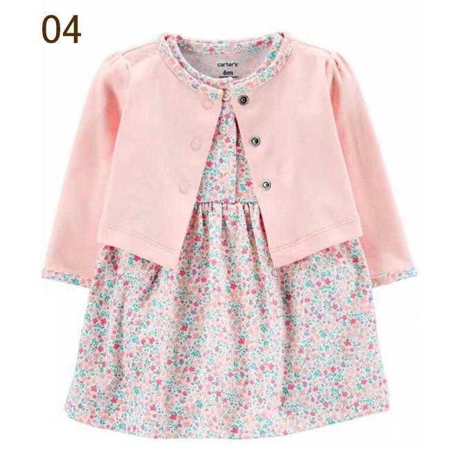 カーターズ Carter's カーディガン 半袖 ロンパース ワンピース 2点セット ベビー服 女の子 19デザイン 6m 9m 12m 18m 24m メール便可 かわいい おしゃれ 秋｜acefad｜05