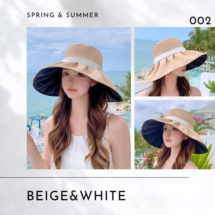 UVハット つば広 帽子 レディース UPF50＋ UV カット 高遮光 遮光 ハット 日よけ あご紐 自転車 飛ばない 小顔 効果 おしゃれ 春 夏 涼しい サイズ調整可 |  | 10