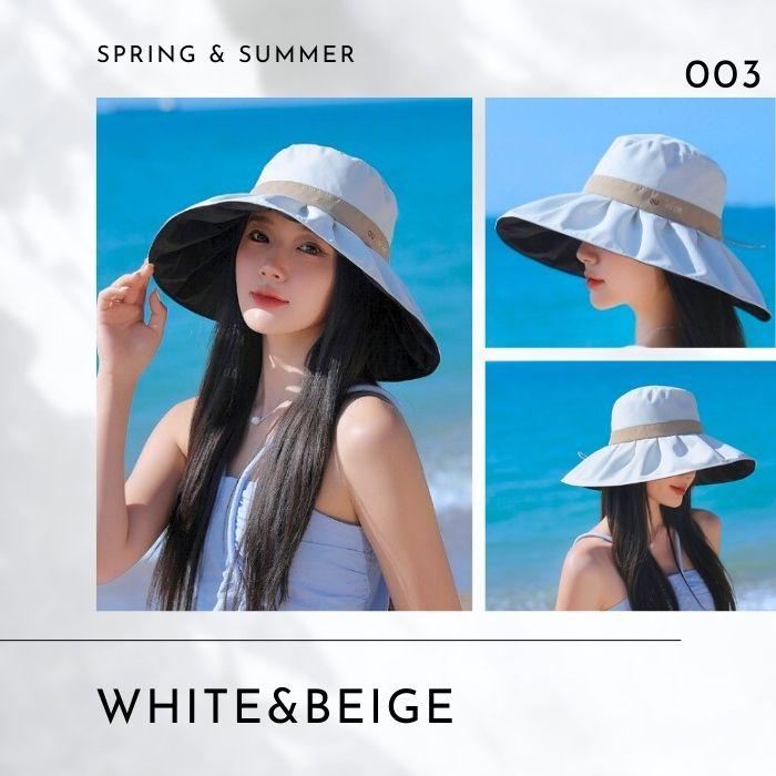 UVハット つば広 帽子 レディース UPF50＋ UV カット 高遮光 遮光 ハット 日よけ あご紐 自転車 飛ばない 小顔 効果 おしゃれ 春 夏 涼しい サイズ調整可 |  | 11