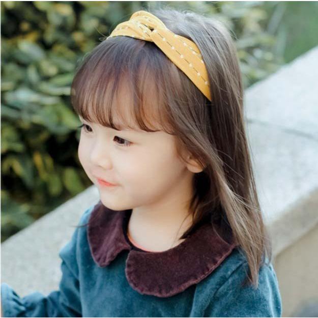 対象商品2点以上で 子供 ヘアバンド クロスリボン ターバン キッズ 