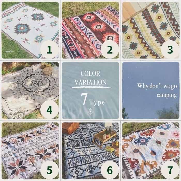 テーブルクロス 大判 キャンプ 用品 マルチカバー 北欧 デザイン