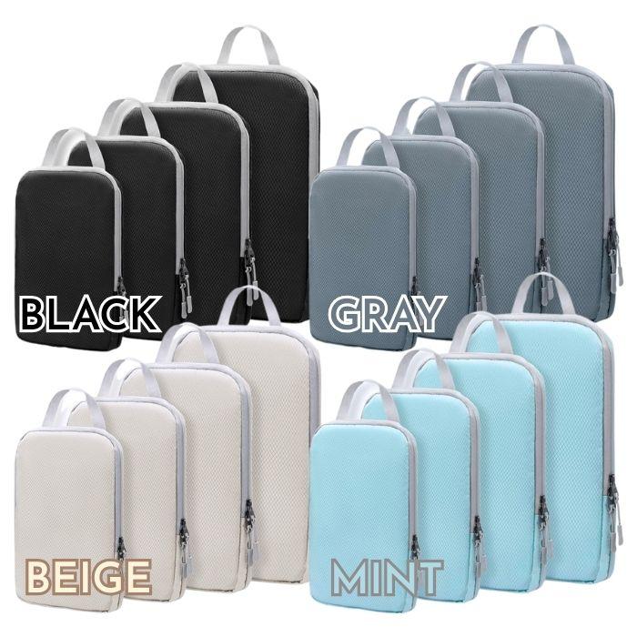 トラベルポーチ 圧縮 4点セット 軽量 撥水 収納 旅行用 大容量 便利グッズ 出張 アウトドア 収納 仕分け バッグ パッキング 爆買 |  | 16