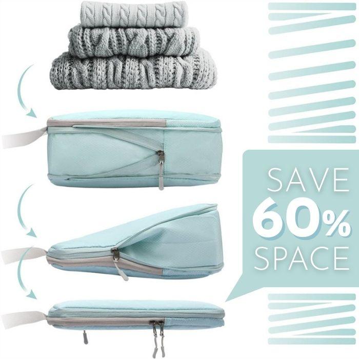 トラベルポーチ 圧縮 4点セット 軽量 撥水 収納 旅行用 大容量 便利グッズ 出張 アウトドア 収納 仕分け バッグ パッキング 爆買 |  | 09