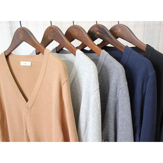 綿100% ポケット付き Vネック カーディガン S M L XL ニット 綿100% ポケット付き Vネック カーディガン S M L XL ニット