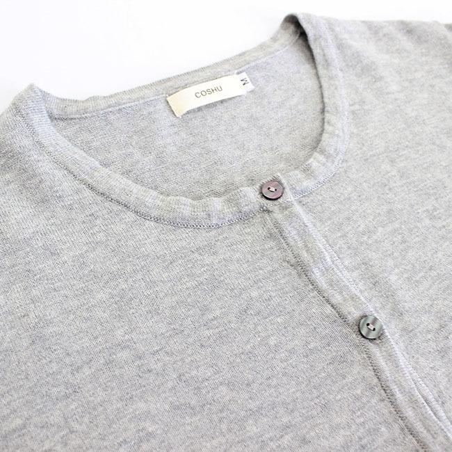 ラウンド カーディガン 綿100％  Vネック Uネック 無地  ニット カーデ レディース コットン 長袖 羽織り 大きいサイズ オールシーズン オフィス 爆買 |  | 17